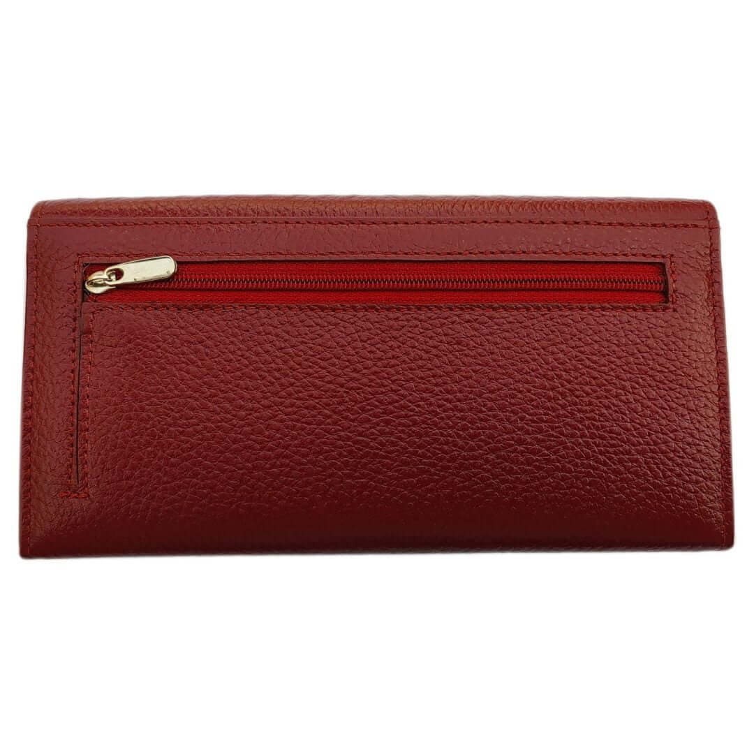 Stylish Womens clutch wallet purse for girls Grey faux leather WRCL RB 501 B